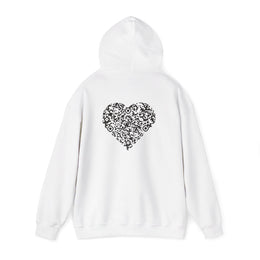 Sweatshirt unisexe Blanc | qr code Coeur Signature