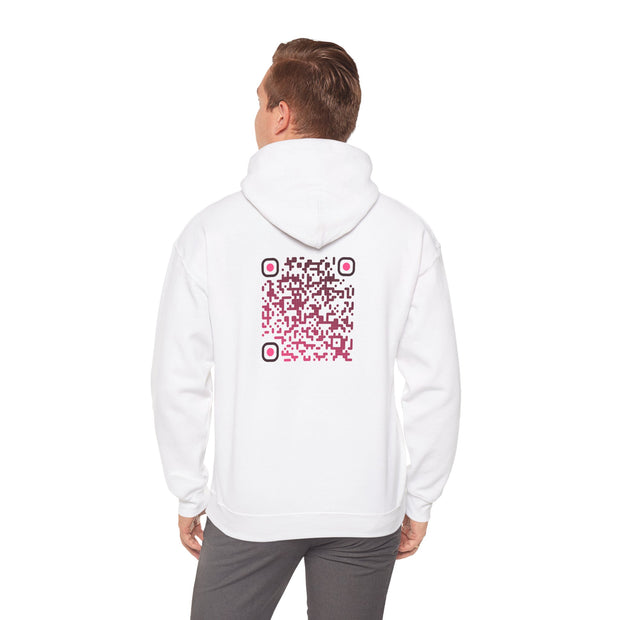 Sweatshirt unisexe Blanc | qr code Rubis