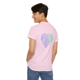 T-shirt Rose - Qr code Coeur Boréal - unisexe