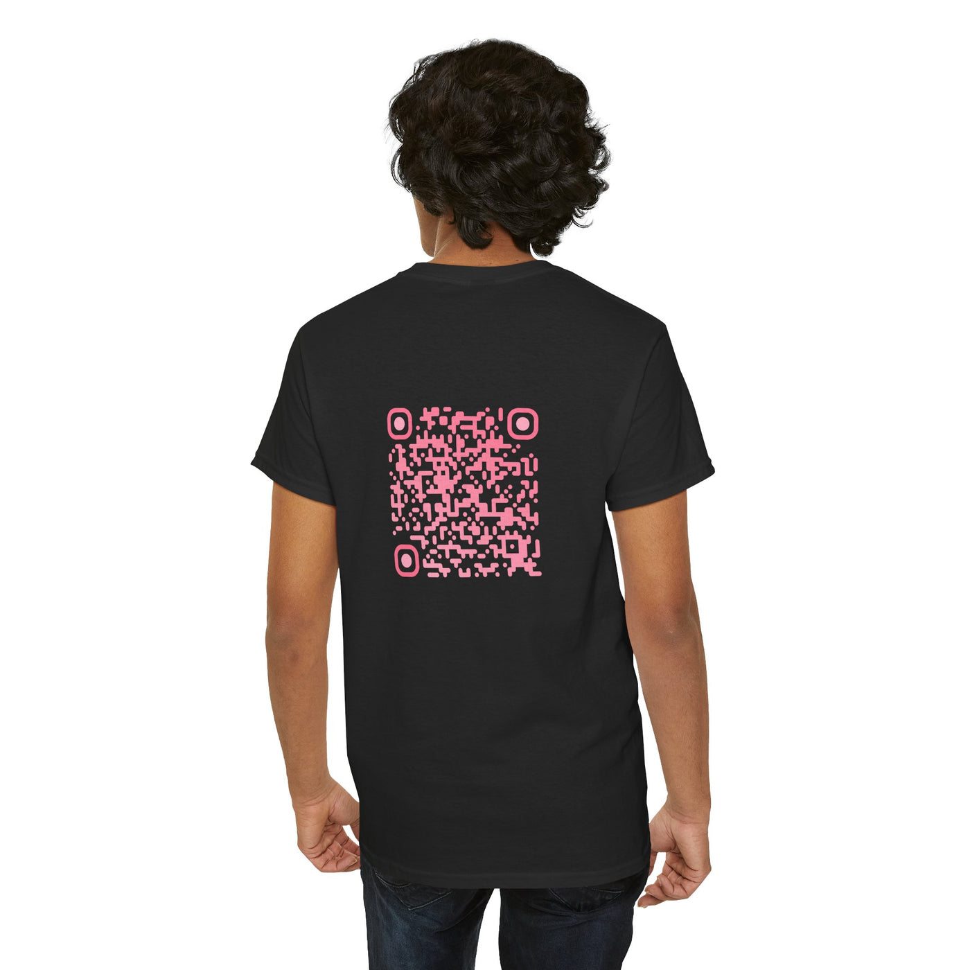 T-shirt Noir - Qr code Bonbon - unisexe