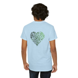 T-shirt Bleu Ciel - Qr code Coeur Matcha - unisexe