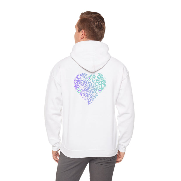 Sweatshirt unisexe Blanc | qr code Coeur Boréal