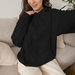 Sweatshirt unisexe Noir | qr code Coeur Boréal