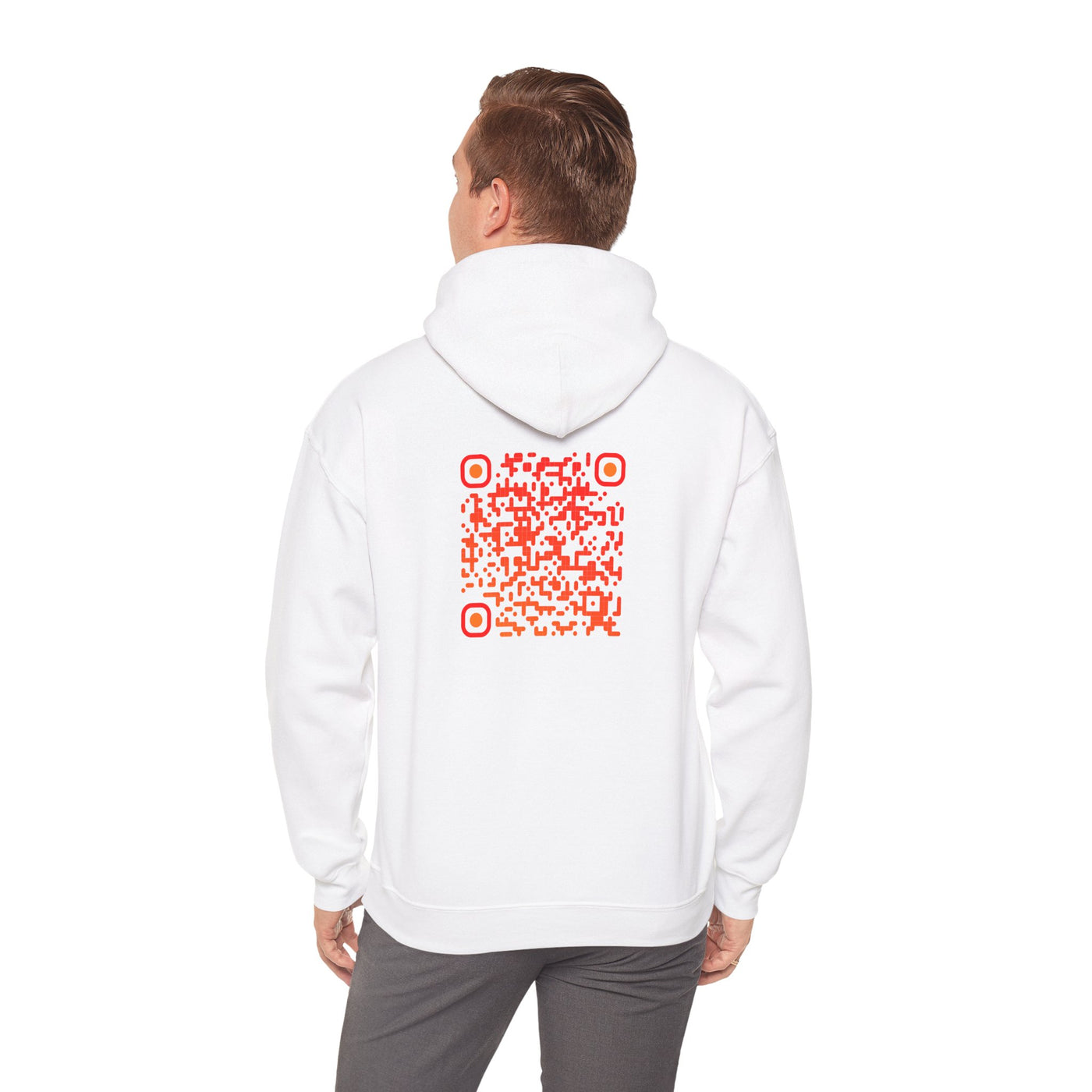 Sweatshirt unisexe Blanc | qr code Phoenix