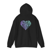 Sweatshirt unisexe Noir | qr code Coeur Boréal