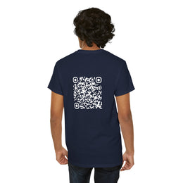 T-shirt Bleu Marine - Qr code Neige - unisexe