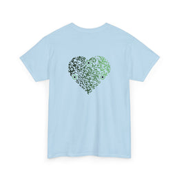 T-shirt Bleu Ciel - Qr code Coeur Matcha - unisexe