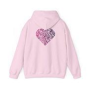 Sweatshirt unisexe Rose | qr code Coeur Prune