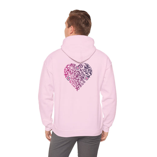 Sweatshirt unisexe Rose | qr code Coeur Prune