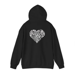 Sweatshirt unisexe Noir | qr code Coeur Neige