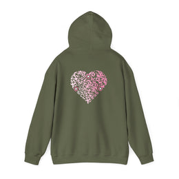 Sweatshirt unisexe Kaki | qr code Coeur Sakura