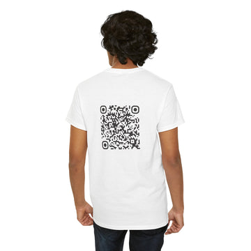 T-shirt Blanc - Qr code Signature - unisexe