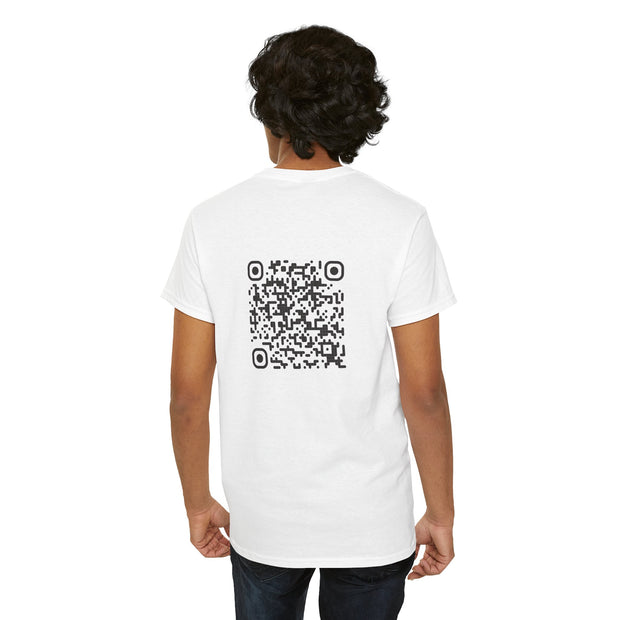 T-shirt Blanc - Qr code Signature - unisexe