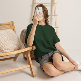 T-shirt Vert foncé - Qr code Sable - unisexe