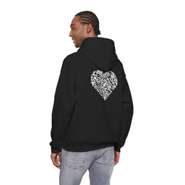 Sweatshirt unisexe Noir | qr code Coeur Neige