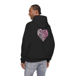 Sweatshirt unisexe Noir | qr code Coeur Sakura