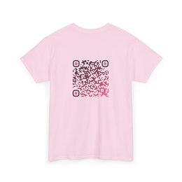 T-shirt Rose - Qr code Tentation - unisexe