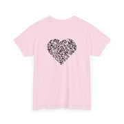 T-shirt Rose - Qr code Coeur Signature - unisexe
