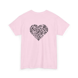 T-shirt Rose - Qr code Coeur Signature - unisexe
