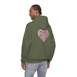 Sweatshirt unisexe Kaki | qr code Coeur Sakura
