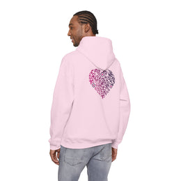 Sweatshirt unisexe Rose | qr code Coeur Prune