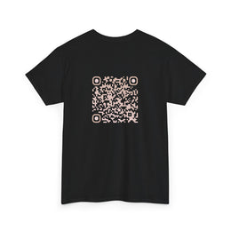 T-shirt Noir - Qr code Sable - unisexe