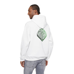 Sweatshirt unisexe Blanc | qr code Montagne & Forêt Matcha