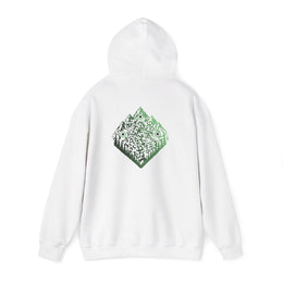 Sweatshirt unisexe Blanc | qr code Montagne & Forêt Matcha