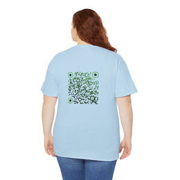 T-shirt Bleu Ciel - Qr code Matcha - unisexe