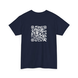 T-shirt Bleu Marine - Qr code Neige - unisexe
