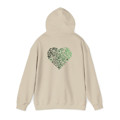 Sweatshirt unisexe Beige | qr code Coeur Matcha