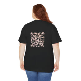 T-shirt Noir - Qr code Sable - unisexe