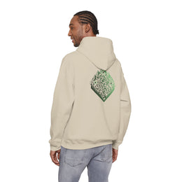 Sweatshirt unisexe Beige | qr code Montagne & Forêt Matcha