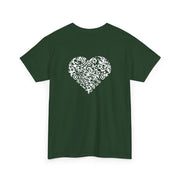 T-shirt Vert foncé - Qr code Coeur Neige - unisexe