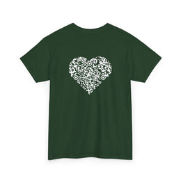 T-shirt Vert foncé - Qr code Coeur Neige - unisexe