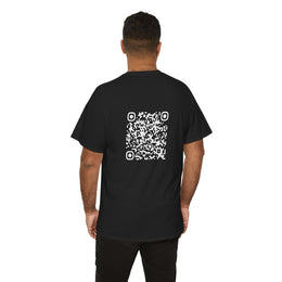 T-shirt Noir - Qr code Neige - unisexe