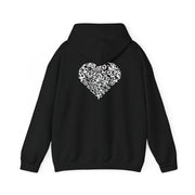 Sweatshirt unisexe Noir | qr code Coeur Neige