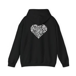 Sweatshirt unisexe Noir | qr code Coeur Neige