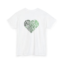 T-shirt Blanc - Qr code Coeur Matcha - unisexe