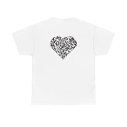 T-shirt Blanc - Qr code Coeur Signature - unisexe