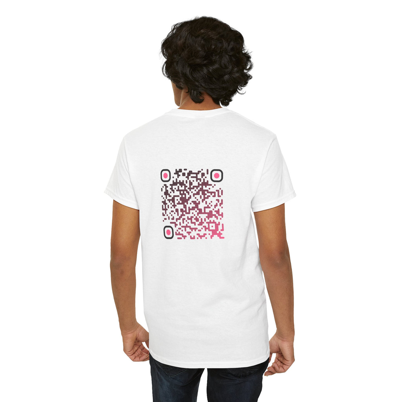 T-shirt Blanc - Qr code Tentation - unisexe