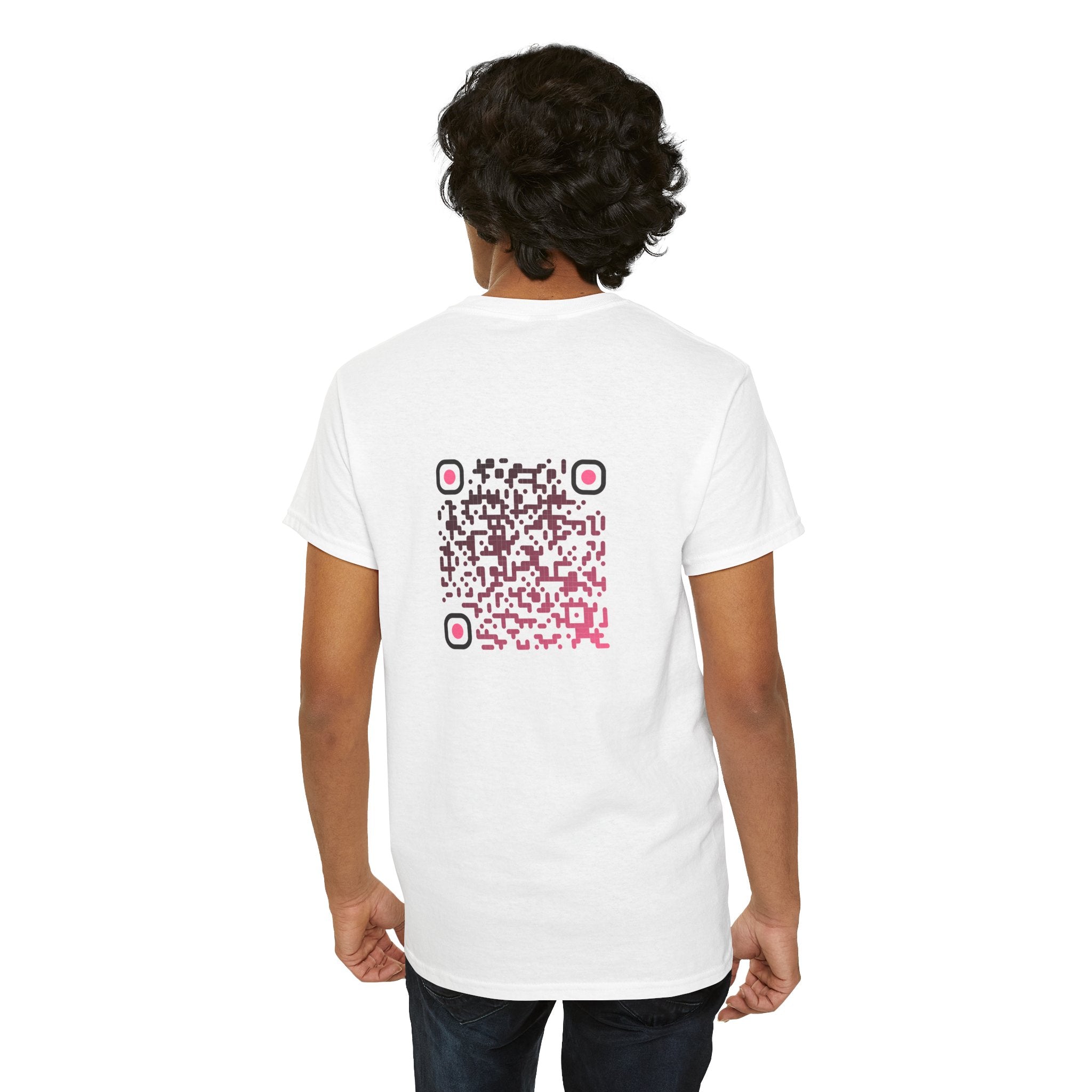 T-shirt Blanc - Qr code Tentation - unisexe