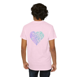 T-shirt Rose - Qr code Coeur Boréal - unisexe