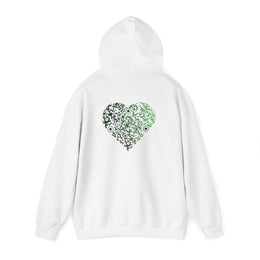 Sweatshirt unisexe Blanc | qr code Coeur Matcha