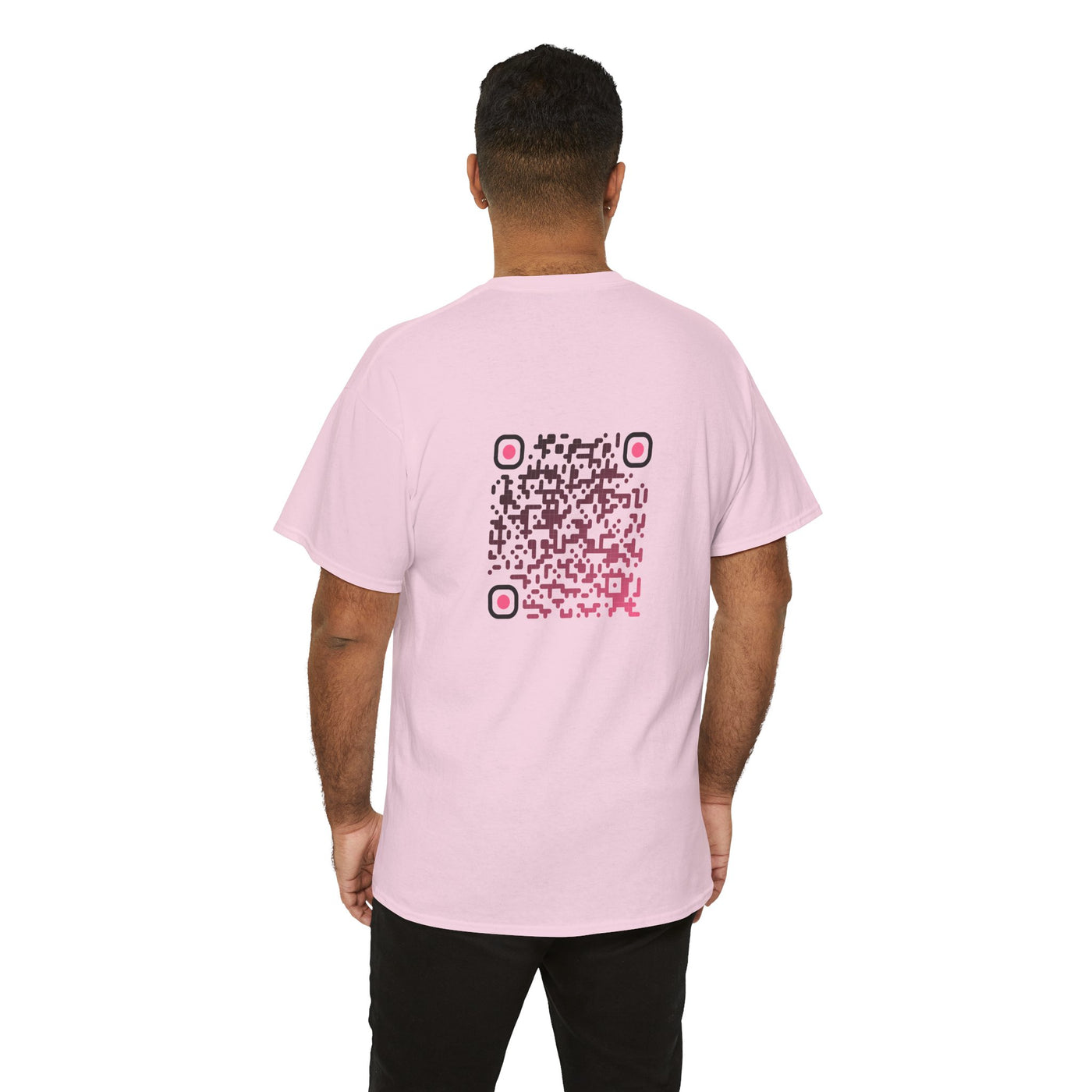 T-shirt Rose - Qr code Tentation - unisexe