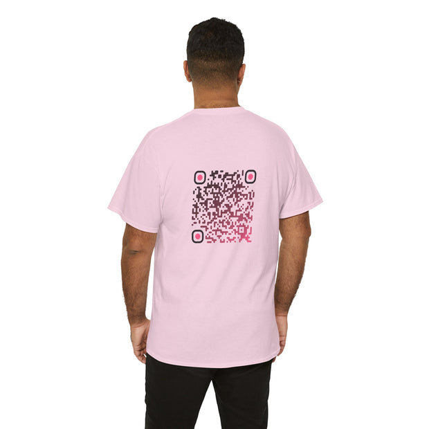 T-shirt Rose - Qr code Tentation - unisexe
