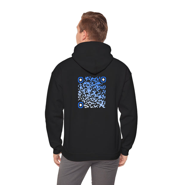Sweatshirt unisexe Noir | qr code Cascade