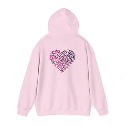Sweatshirt unisexe Rose | qr code Coeur Prune