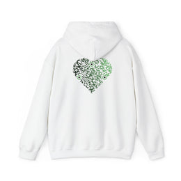 Sweatshirt unisexe Blanc | qr code Coeur Matcha