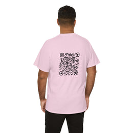 T-shirt Rose - Qr code Signature - unisexe